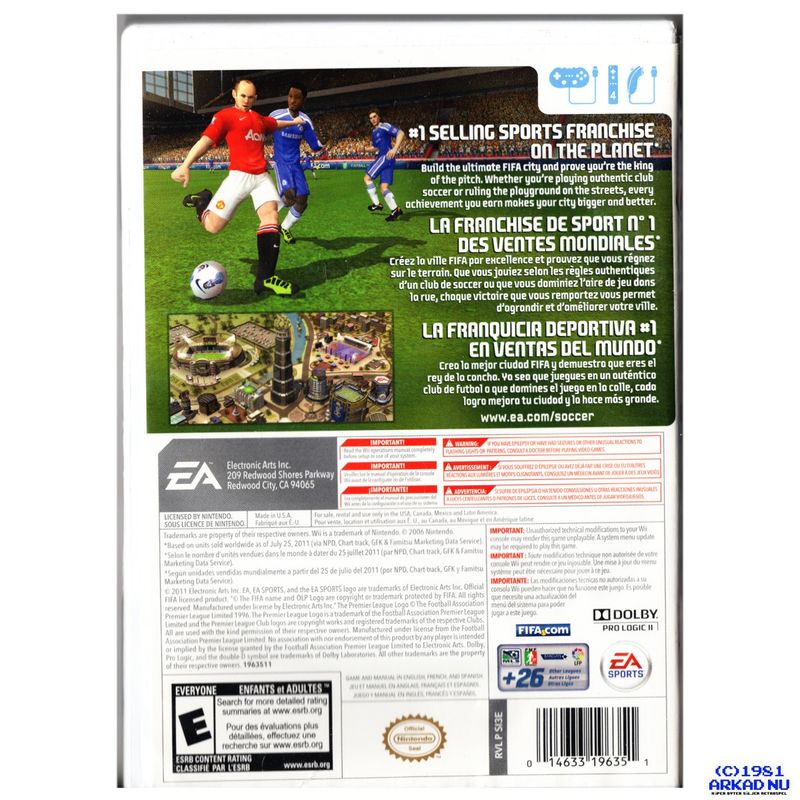 FIFA SOCCER 12 WII NTSC USA