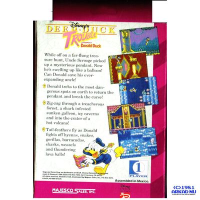 DEEP DUCK TROUBLE STARRING DONALD DUCK GAME GEAR