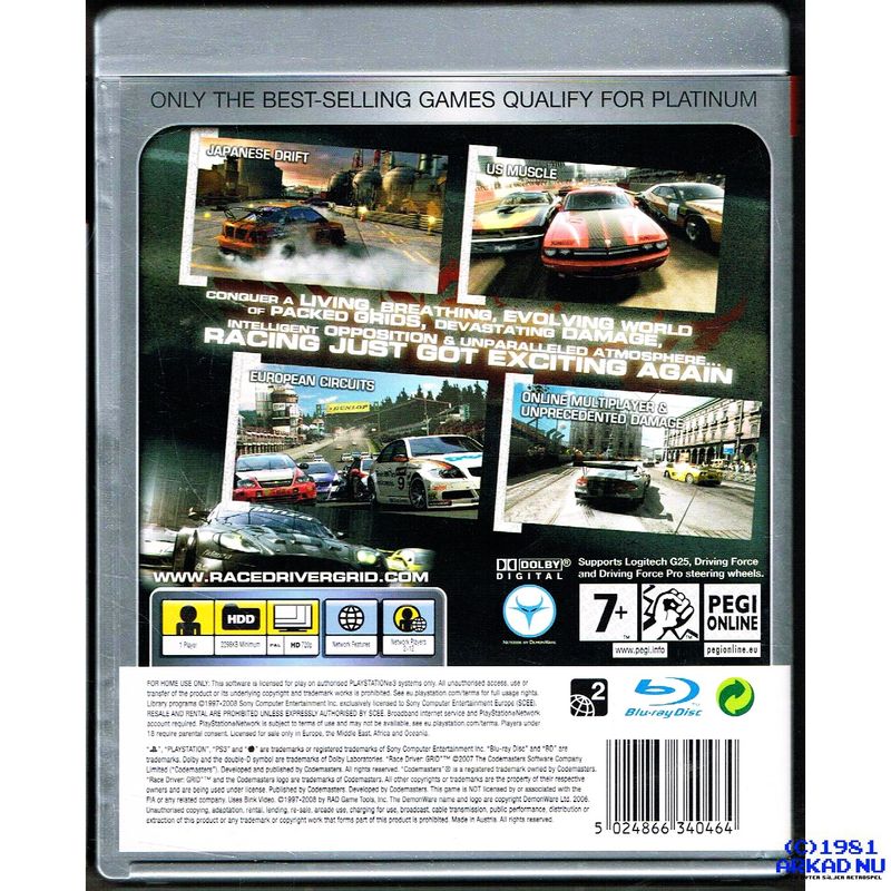 RACEDRIVER GRID PS3