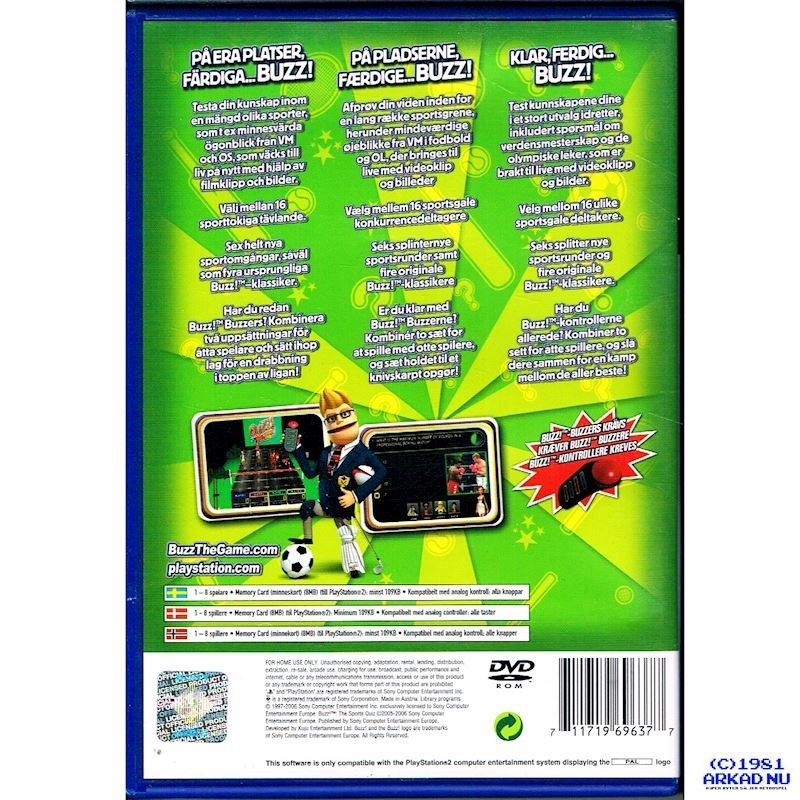 BUZZ THE SPORTS QUIZ PS2