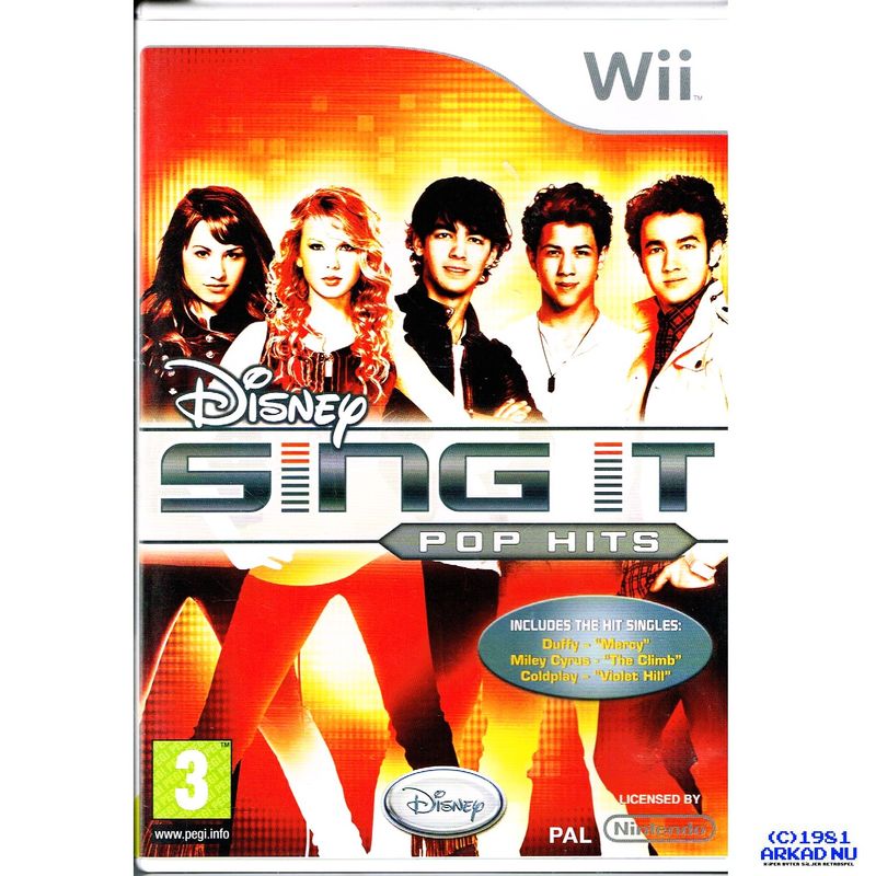 DISNEY SING IT POP HITS WII