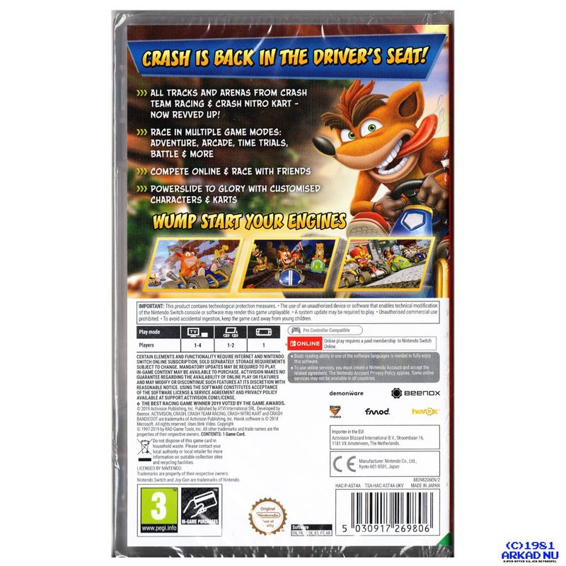 CTR CRASH TEAM RACING NITRO FUELED SWITCH