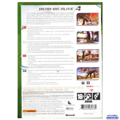 DEAD OR ALIVE 4 XBOX 360