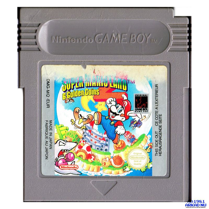 SUPER MARIO LAND 2 6 GOLDEN COINS GAMEBOY 