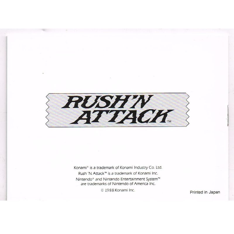 RUSH N ATTACK NES SCN