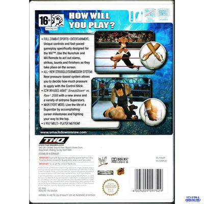 WWE SMACKDOWN VS RAW 2008 WII