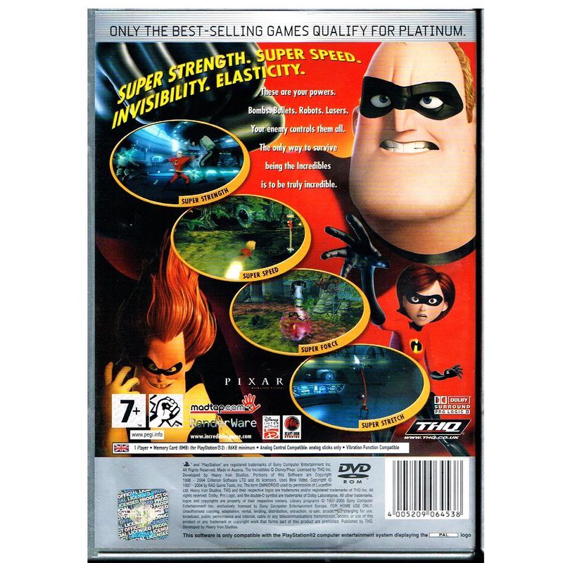 THE INCREDIBLES PS2