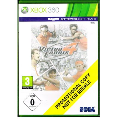 VIRTUA TENNIS 4 PROMOTIONAL COPY XBOX 360