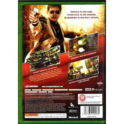 JOHN WOO PRESENTS STRANGLEHOLD XBOX 360