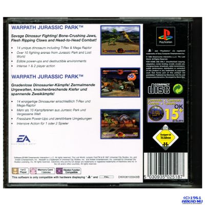 WARPATH JURASSIC PARK PS1 CLASSICS