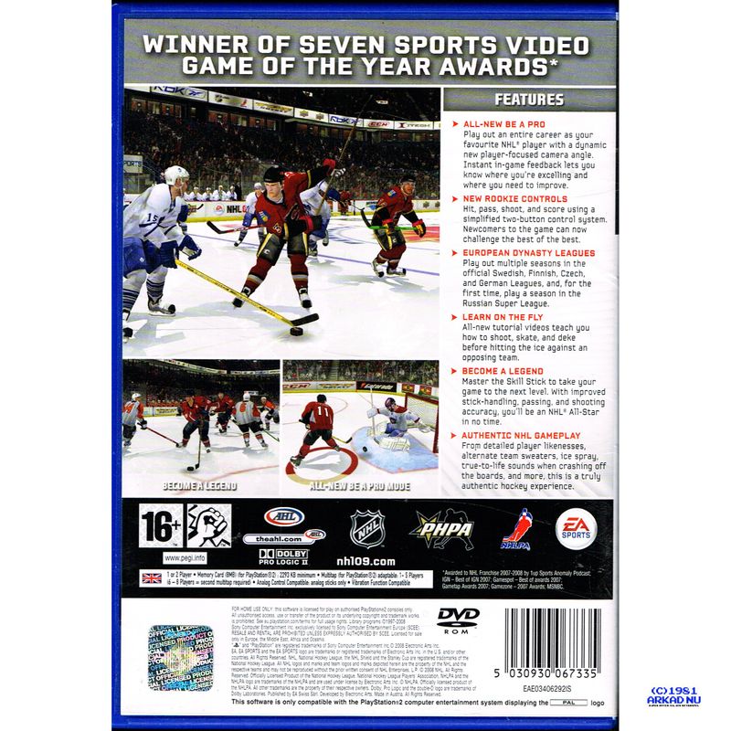 NHL 09 PS2