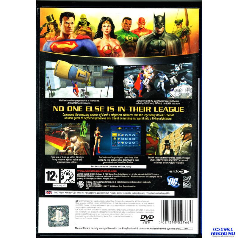 JUSTICE LEAGUE HEROES PS2