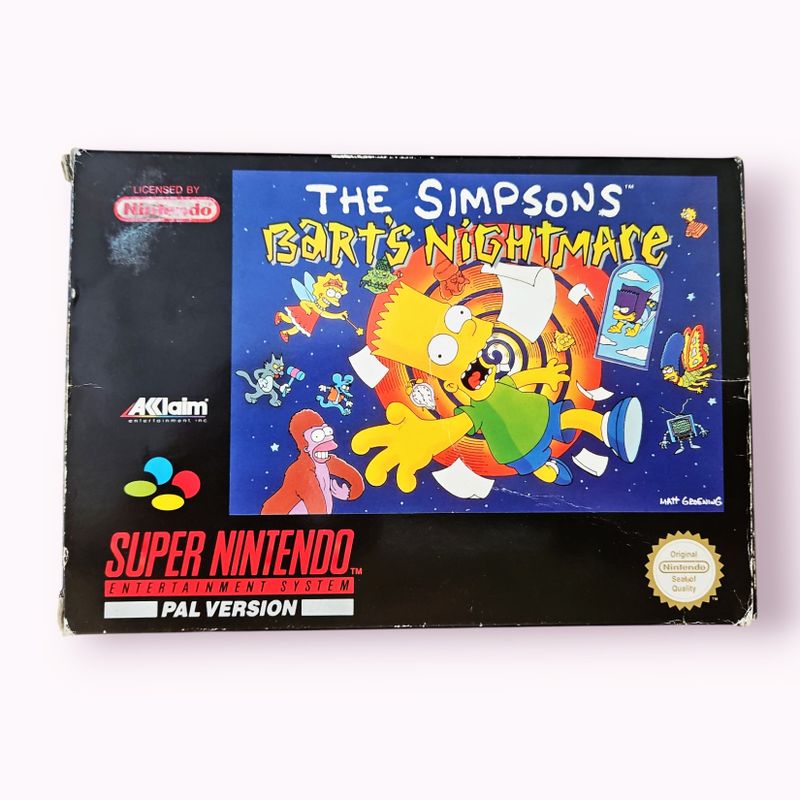 THE SIMPSONS BARTS NIGHTMARE SNES SCN