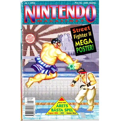 NINTENDO MAGASINET NR 1 1993 MED POWER PLAYER