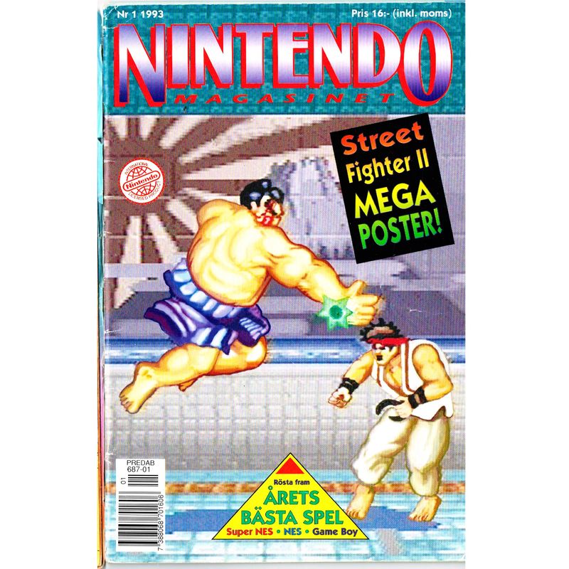 NINTENDO MAGASINET NR 1 1993 MED POWER PLAYER