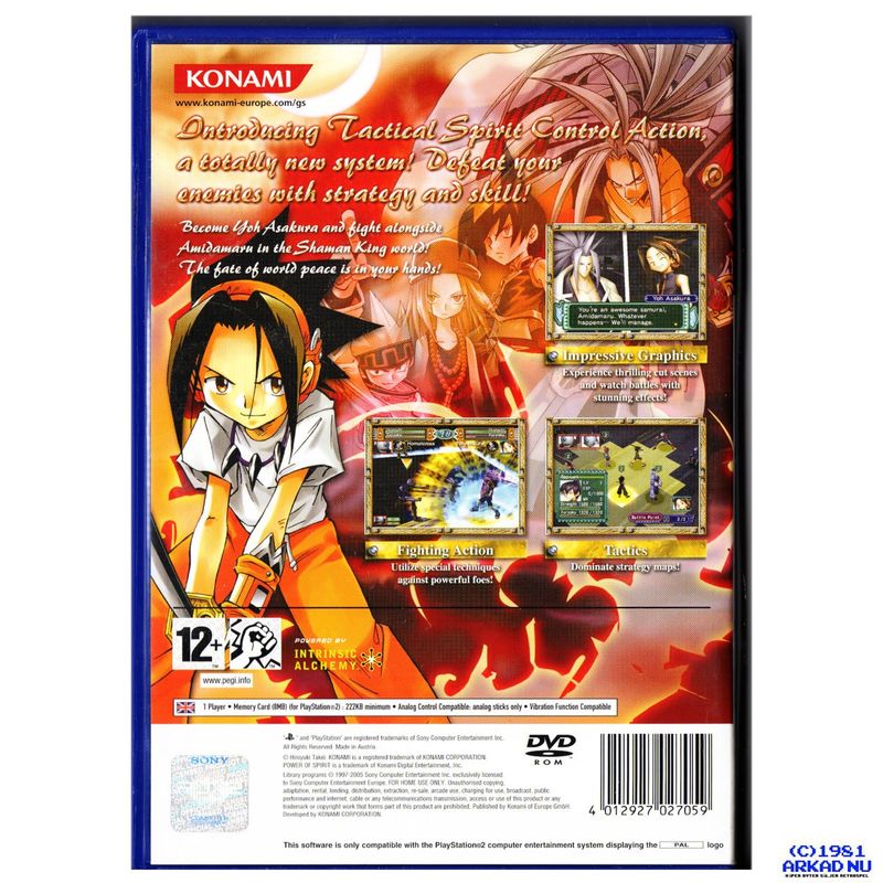 SHAMAN KING POWER OF SPIRIT PS2