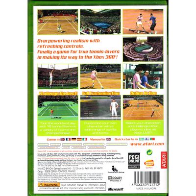 SMASH COURT TENNIS 3 XBOX 360