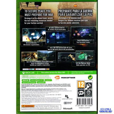ARMORED CORE VERDICT DAY XBOX 360