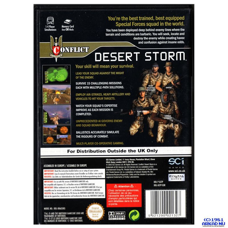 CONFLICT DESERT STORM GAMECUBE