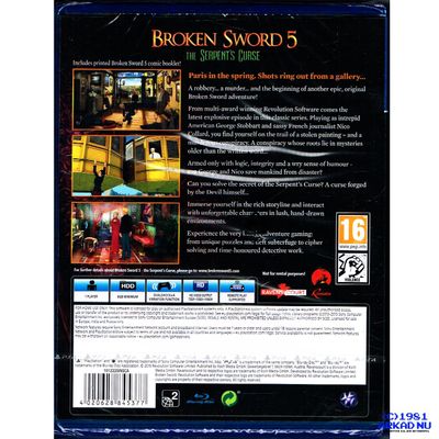 BROKEN SWORD 5 THE SERPENTS CURSE PS4