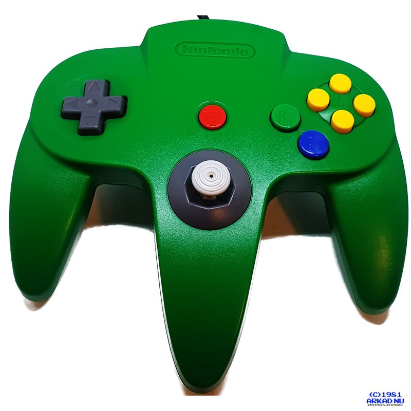 HANDKONTROLL N64 ORIGINAL GRÖN