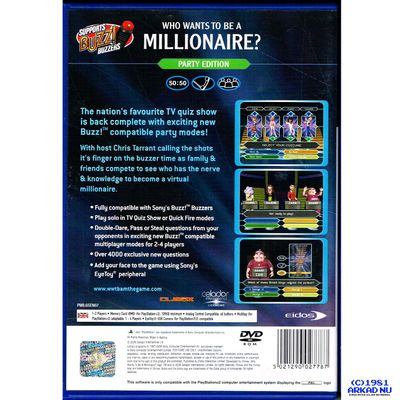 WHO WANTS TO BE A MILLIONAIRE PARTY EDITION PS2