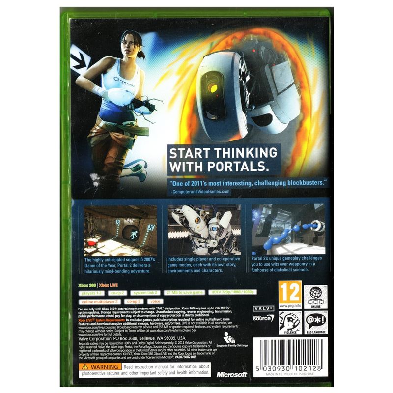 PORTAL 2 XBOX 360