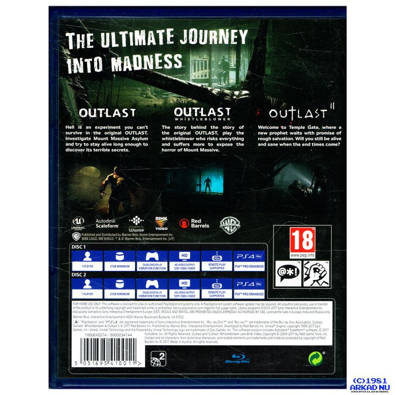 OUTLAST TRINITY PS4