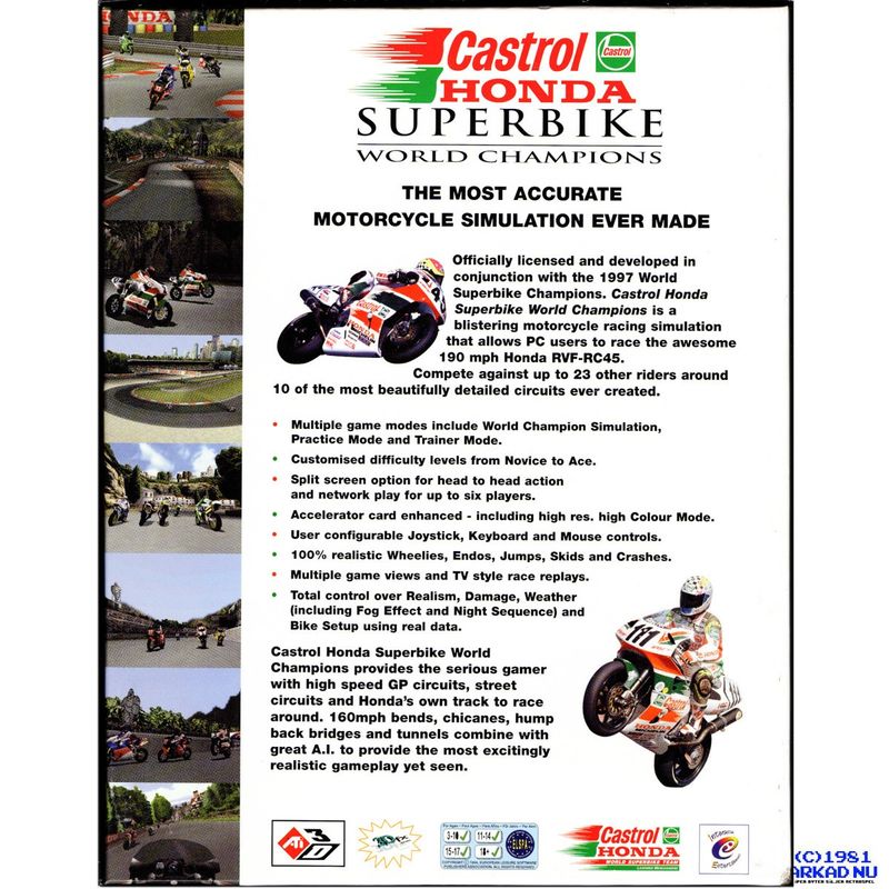 CASTROL HONDA SUPERBIKE WORLD CHAMPIONS PC BIGBOX