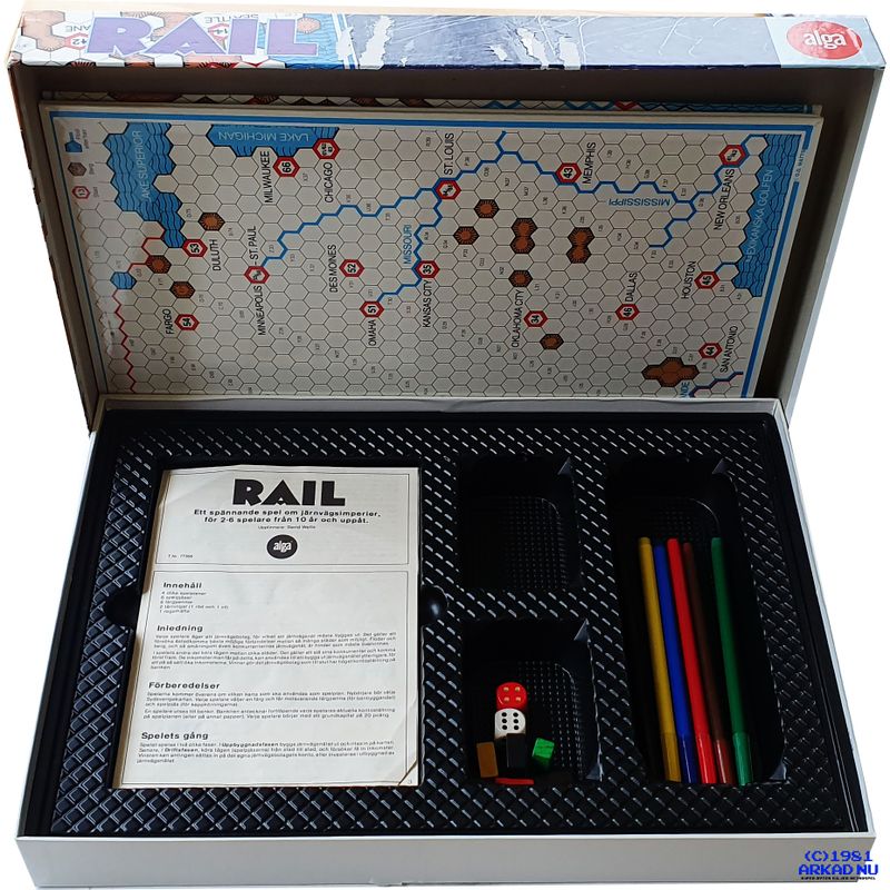 RAIL ETT SPEL OM JÄRNVÄGSIMPERIER ALGA SÄLLSKAPSSPEL