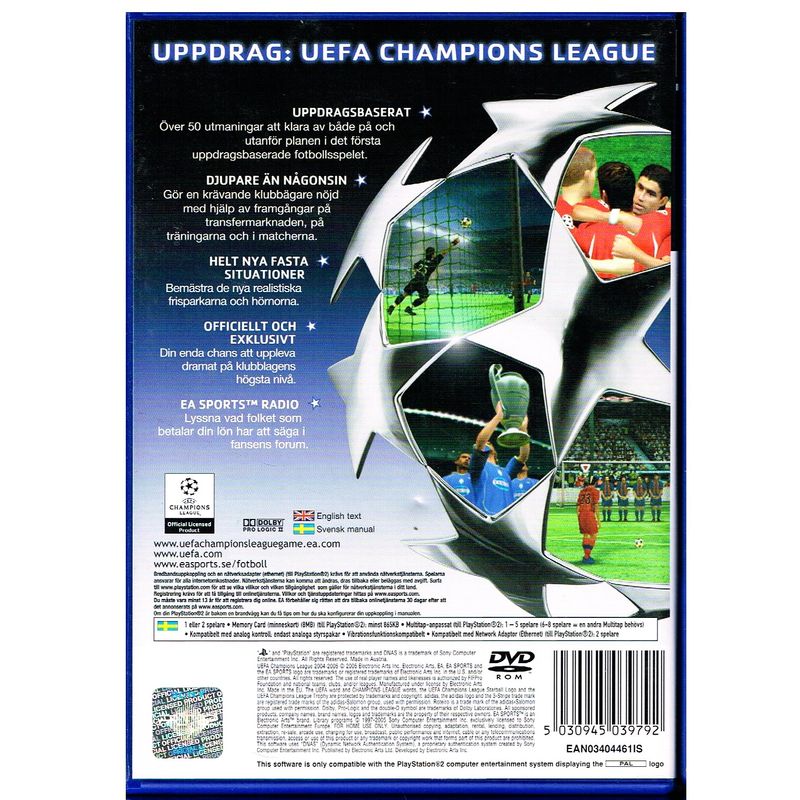 UEFA CHAMPIONS LEAGUE 2004-2005 PS2