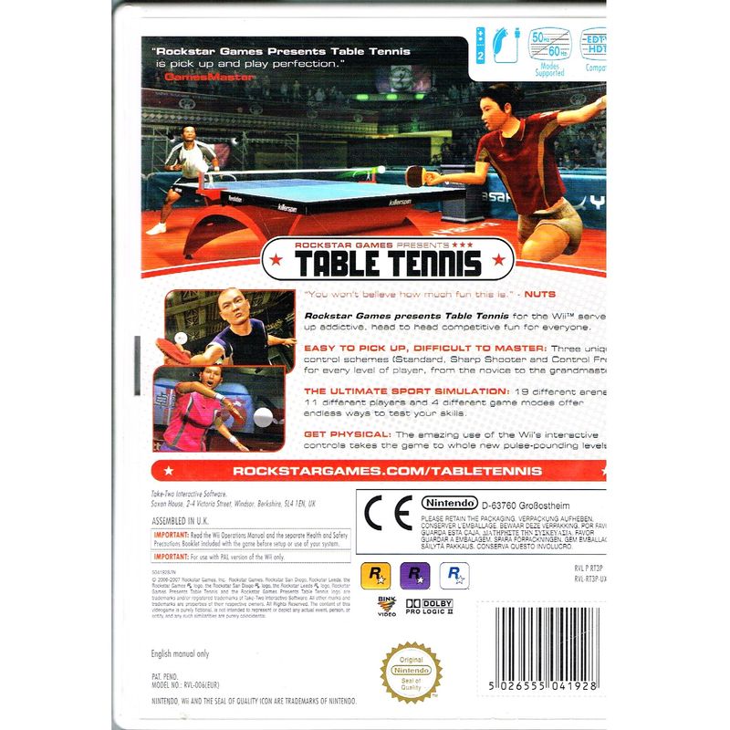 TABLE TENNIS WII