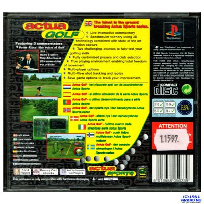 ACTUA GOLF PS1