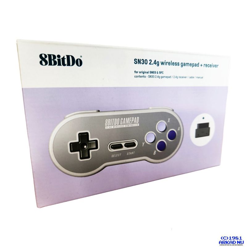 8BITDO SN30 2.4G WIRELESS GAMEPAD SNES