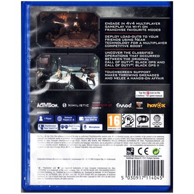 CALL OF DUTY BLACK OPS DECLASSIFIED PS VITA