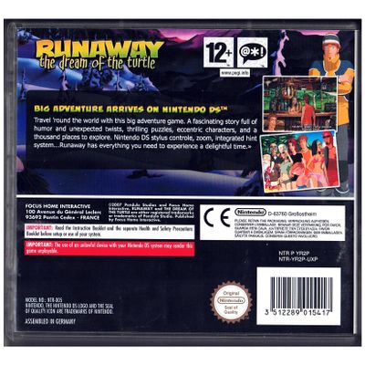 RUNAWAY THE DREAM OF THE TURTLE DS