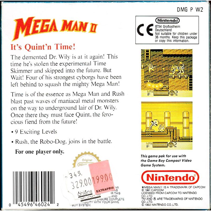 MEGA MAN 2 GAMEBOY SCN