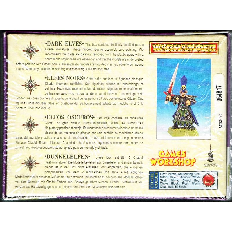 DARK ELVES WARHAMMER GAMES WORKSHOP 1994