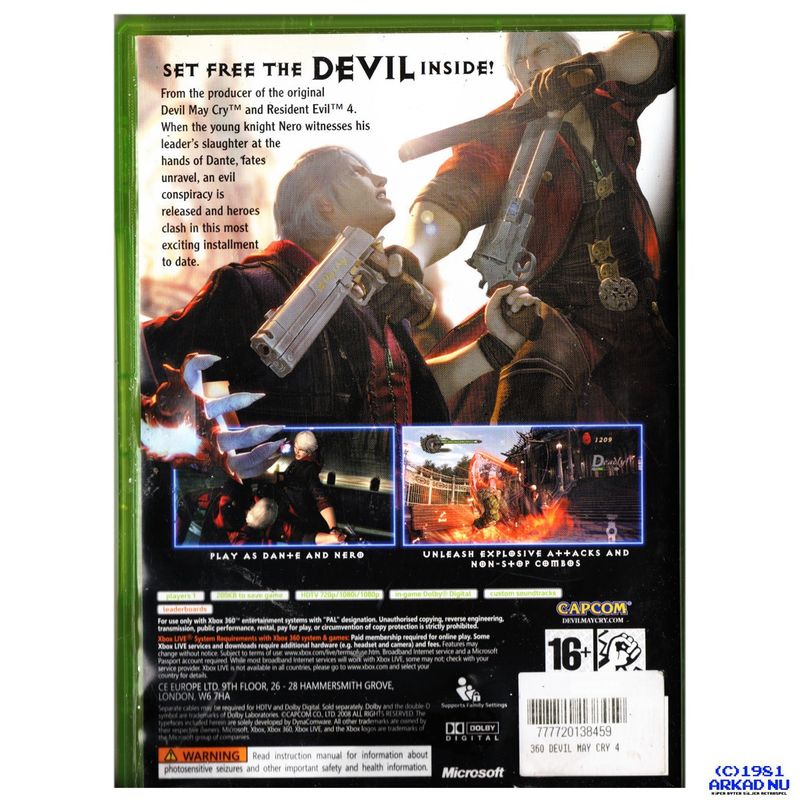 DEVIL MAY CRY 4 XBOX 360