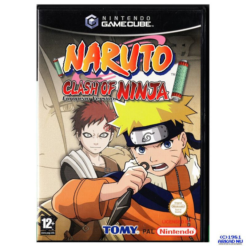 NARUTO CLASH OF NINJA EUROPEAN VERSION GAMECUBE