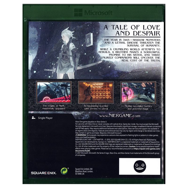 NIER REPLICANT XBOX ONE