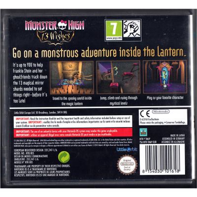 MONSTER HIGH 13 WISHES DS
