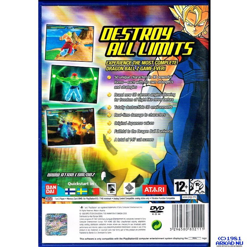 DRAGONBALL Z  BUDOKAI TENKAICHI PS2