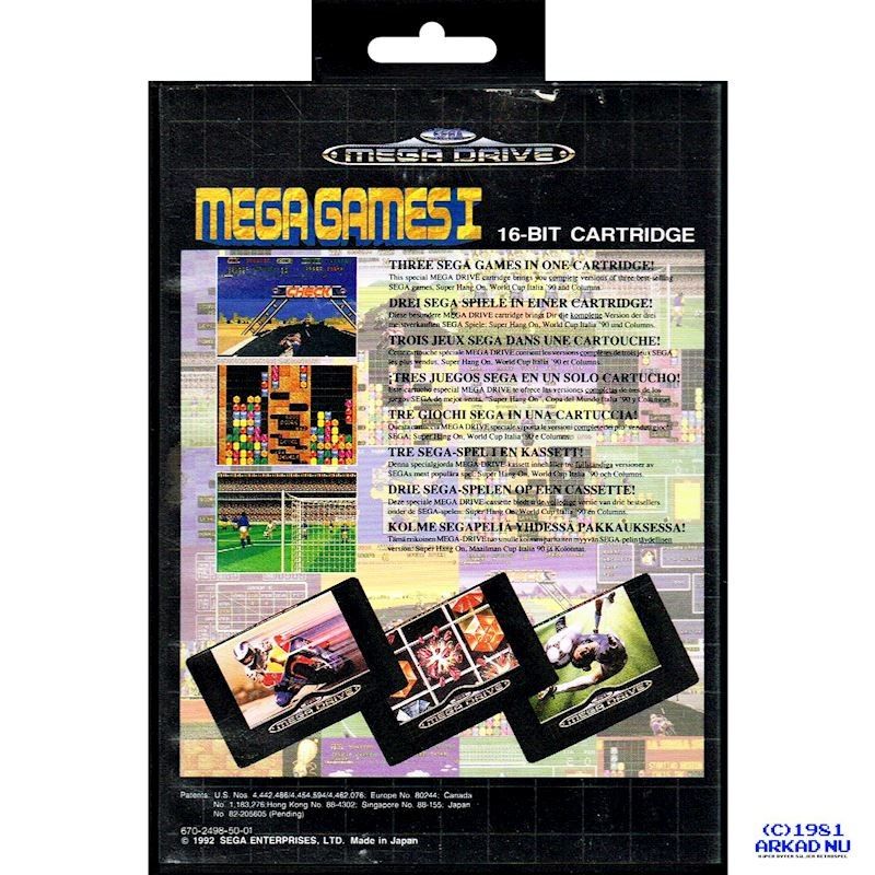 MEGA GAMES I MEGADRIVE