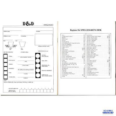 DUNGEONS & DRAGONS BASREGLER SVENSKA TSR TITAN GAMES