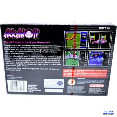 ARKANOID SNES INPLASTAD