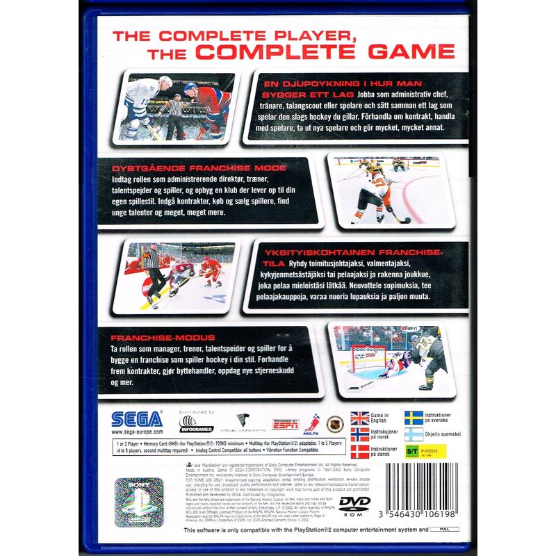 NHL 2K3 PS2