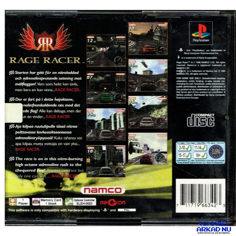 RAGE RACER PS1