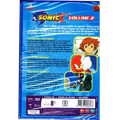 SONIC X VOLUME 2 DVDFILM