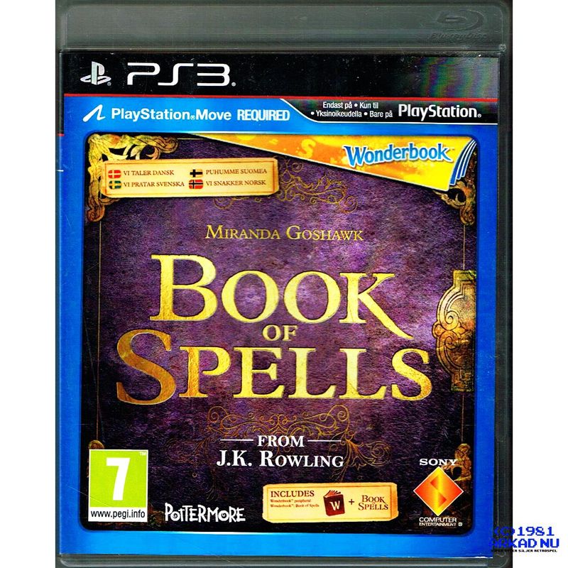 WONDERBOOK BOOK OF SPELLS PS3